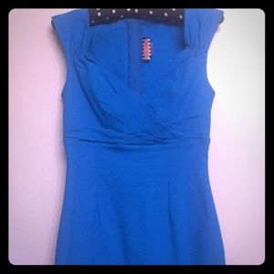 Pinup Couture Stop Staring Blue Erin Dress